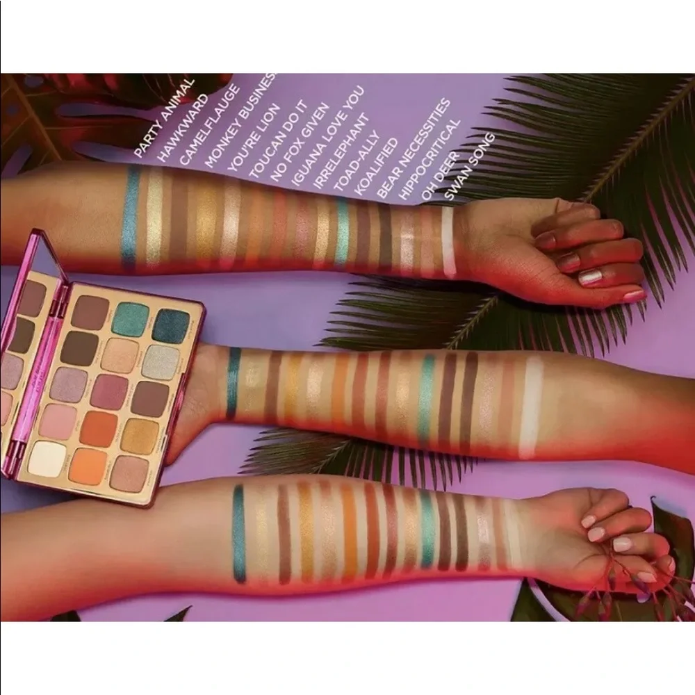 TARTE Unleashed Animal-inspired Large Pan Eyeshadow Palette Mascara $39 NIB
